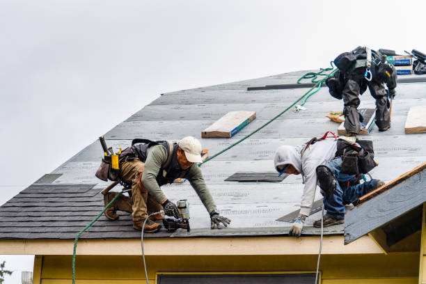 Professional Gutter Installation technician working in Stryker, MT